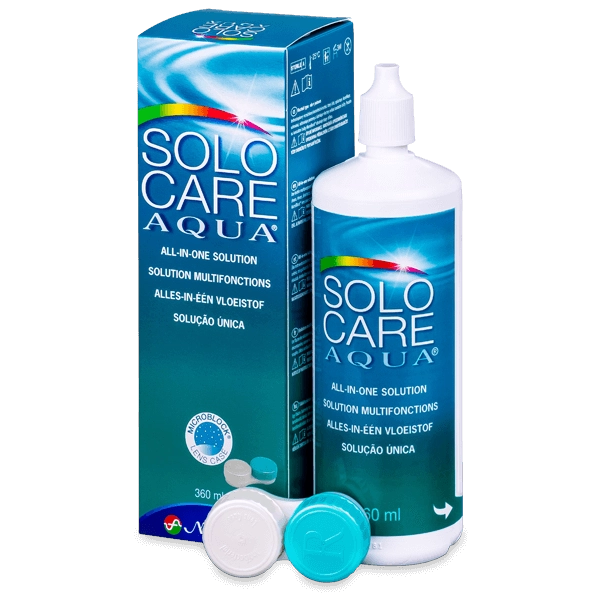 Solocare Aqua 360 ml + antibakteriaalne konteiner