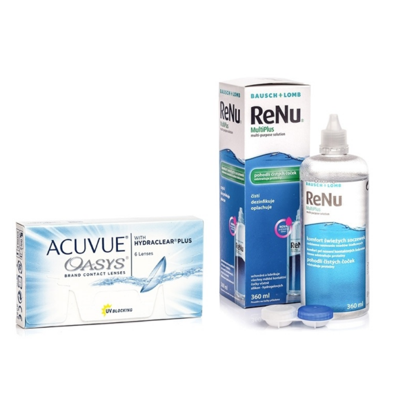 Acuvue Oasys (6 läätse) + Renu Multiplus 360 ml